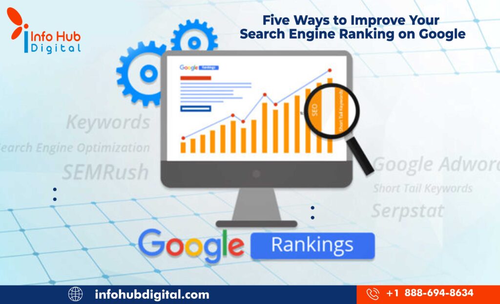 Five Ways to Improve Your Search Engine Ranking on Google, SEO , SERP, Digital Marketing Services